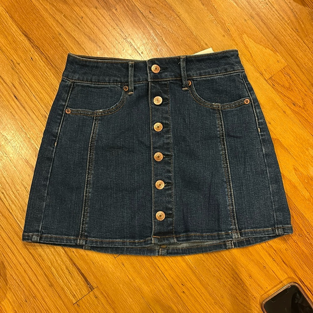 American Eagle High-Rise Denim Skirt Size 0